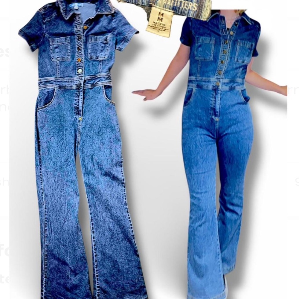 Urban Outfitters Dark Blue Women's Denim Overalls